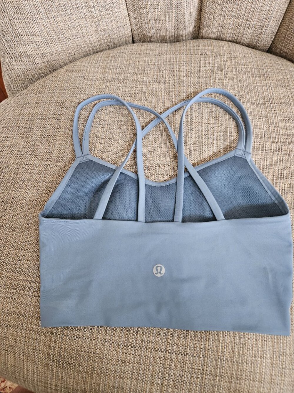 Lululemon Like a Cloud Longline Bra Light Support, B/C Cup Size 2 Steel Blue